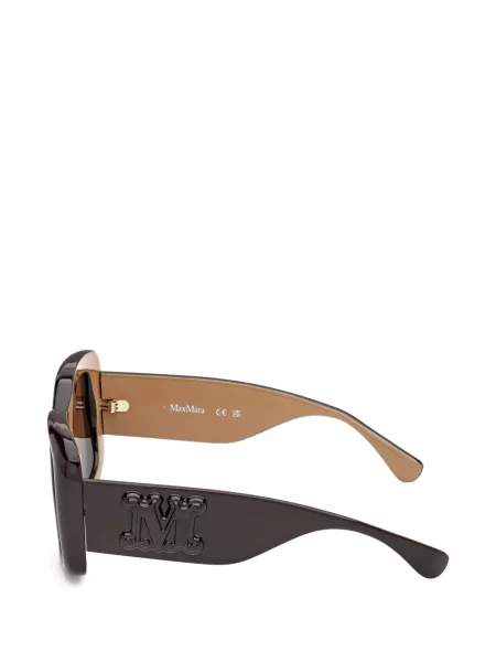 Sunčane naočale Max Mara Eyewear s autogramom smeđa