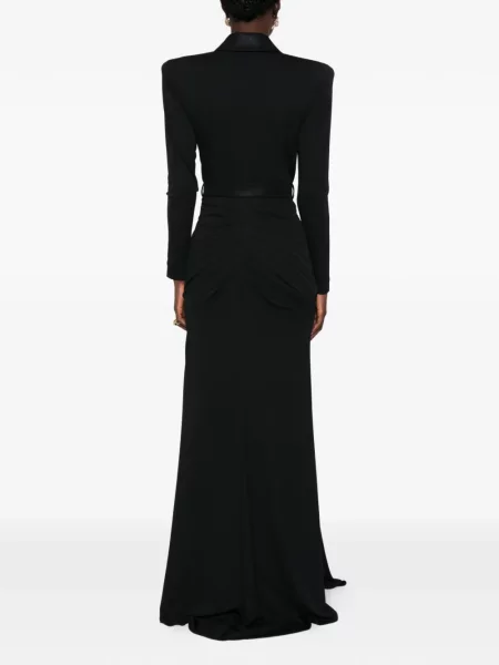 Rochie maxi Babylone Paris cu volane negru
