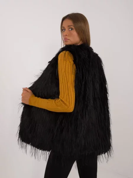 Vestă Fashionhunters negru