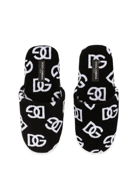 Jacquard papuče Dolce & Gabbana crna