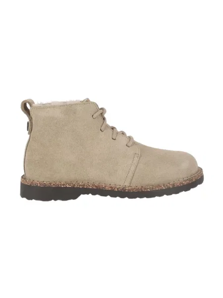 Botki Birkenstock wełniane beżowe