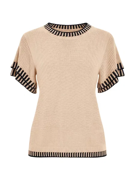 Imily Bela Pulover portocaliu caisă negru