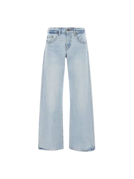 Szerokie jeansy Levi's niebieskie