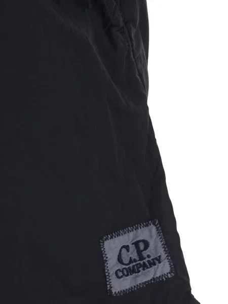 Долнища на бански C.p. Company с автограф черно