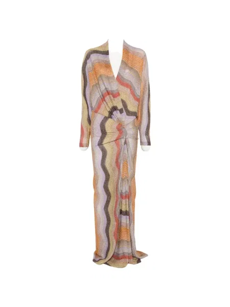 Lung rochie Missoni cu decolteu în V