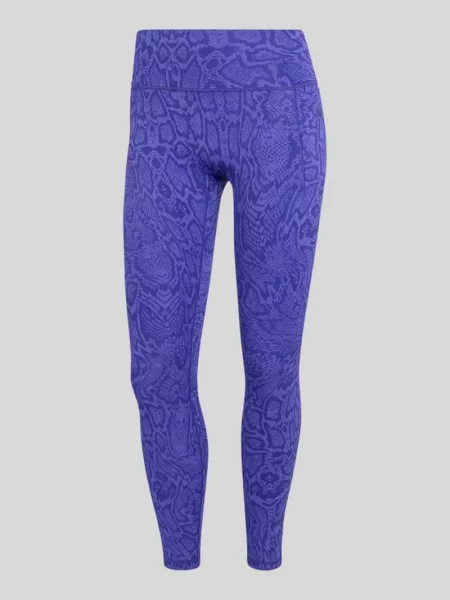 Legginsy adidas Optimé Primelift Snake Leggings Solar Purple/ Pure Purple L fioletowe