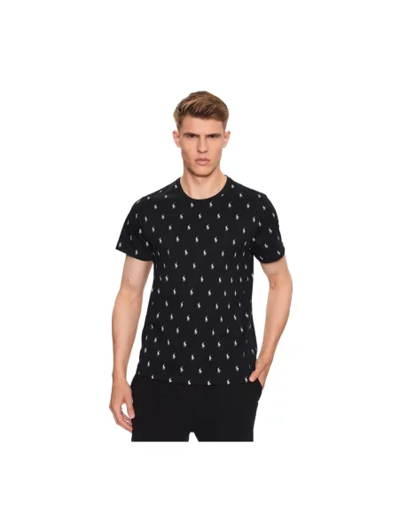 Polo Ralph Lauren t-shirt piżamowy wzorzysta czarny
