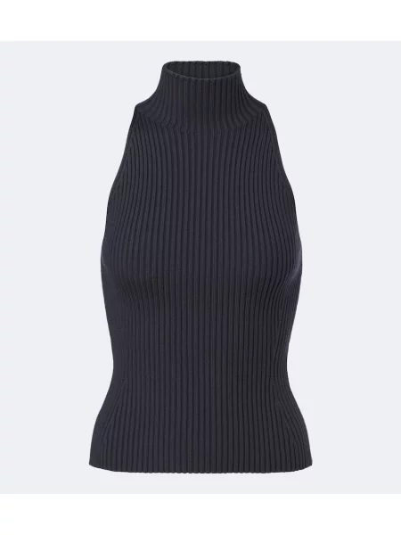 Top Alaïa de lână gri