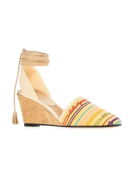 Lniane espadryle Valentino Garavani
