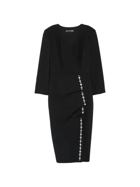 Rochie Chiara Boni La Petite Robe cu volane negru