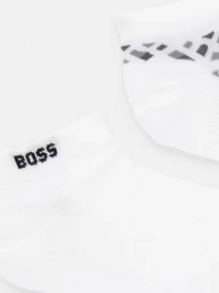 BOSS Ponožky 2P AS Monogram CC bílé