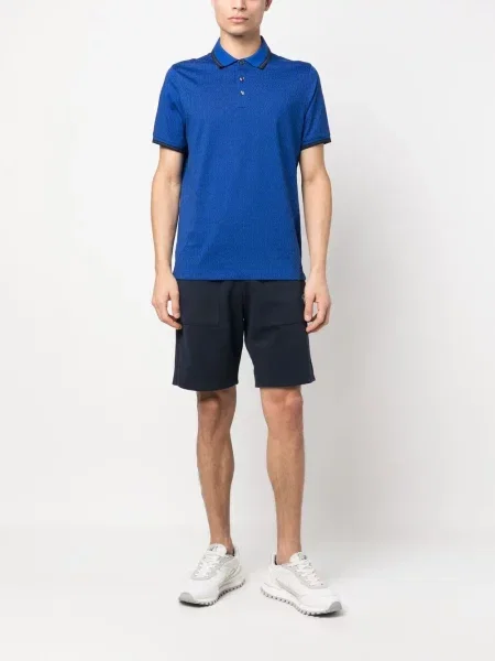 Raštuotos šortai Michael Kors grįžtamasis mėlyna