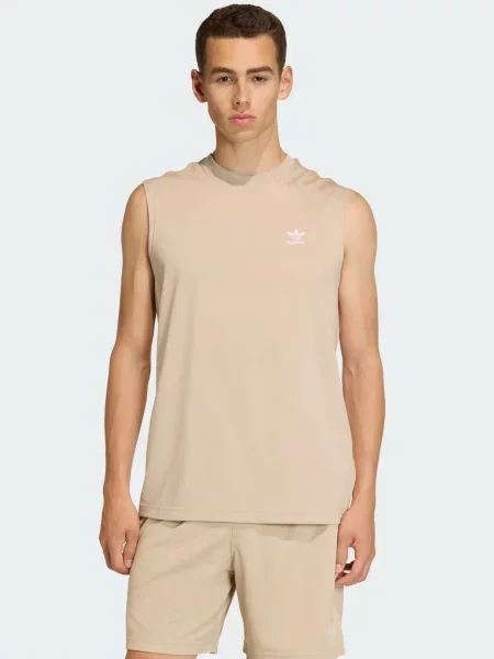 ADIDAS ORIGINALS Tričko Trefoil Essentials / biela béžová