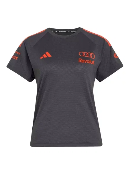 ADIDAS PERFORMANCE Tricou funcțional AUDI REVOLUT F1 TEAM MECHANICS grafit / portocaliu homar gri