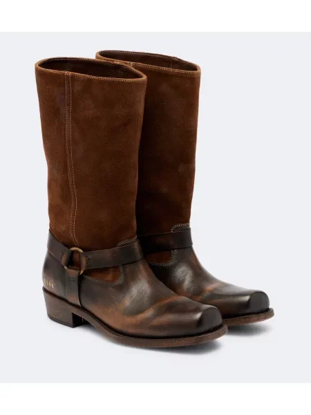 Botine Golden Goose din piele maro