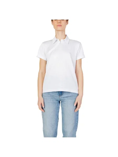 Polo Blauer z krótkim rękawem białe