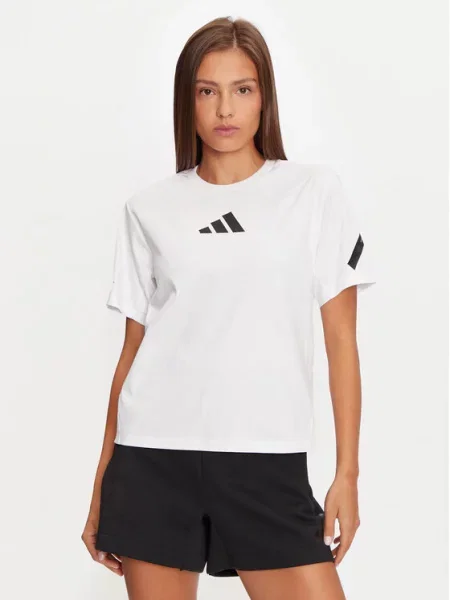 T-Shirt adidas λευκό