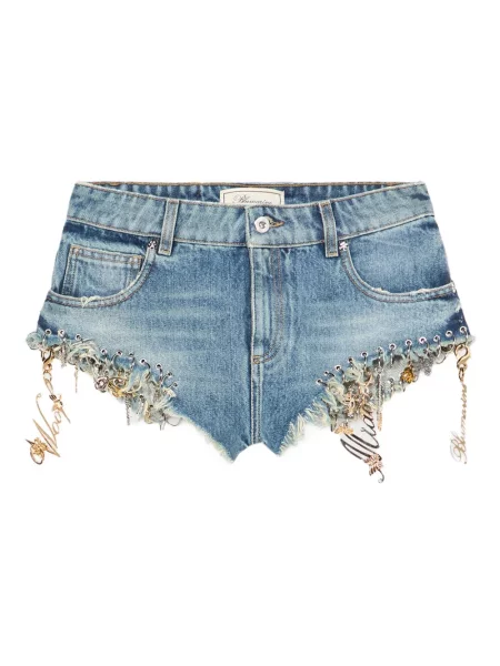 Szorty jeansowe Blumarine niebieskie