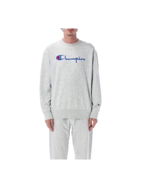 Bluza nierozpinana Champion z logo szara