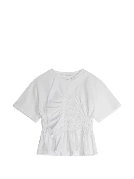 Tricou Cecilie Bahnsen cu volane alb