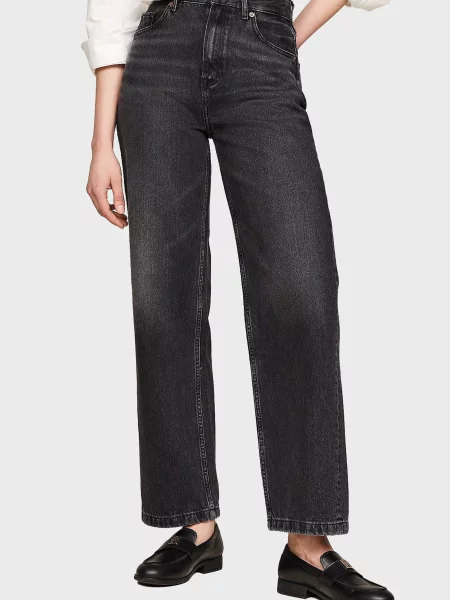 Прямі джинси Tommy Hilfiger чорні