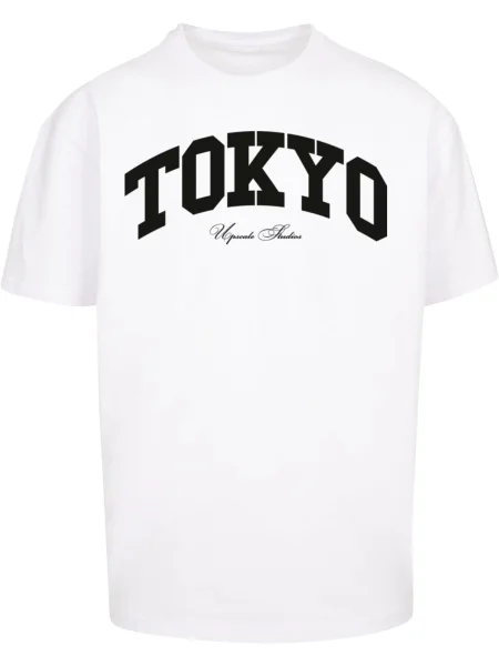 MT Upscale Tricou Tokyo College negru alb