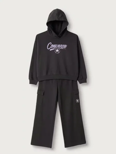 Converse compleu de trening pentru copii cu gri