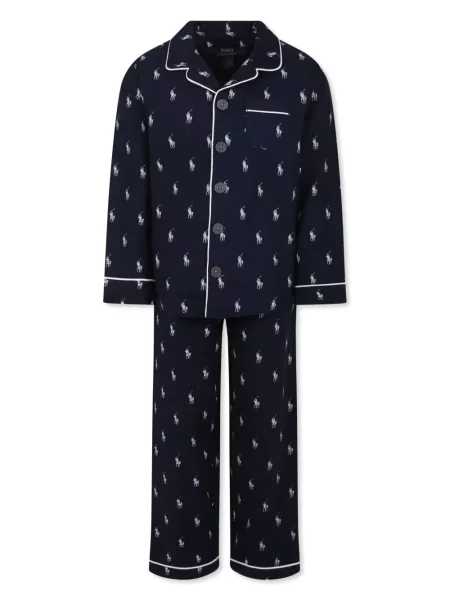 Piżama dziecięca Polo Ralph Lauren niebieska