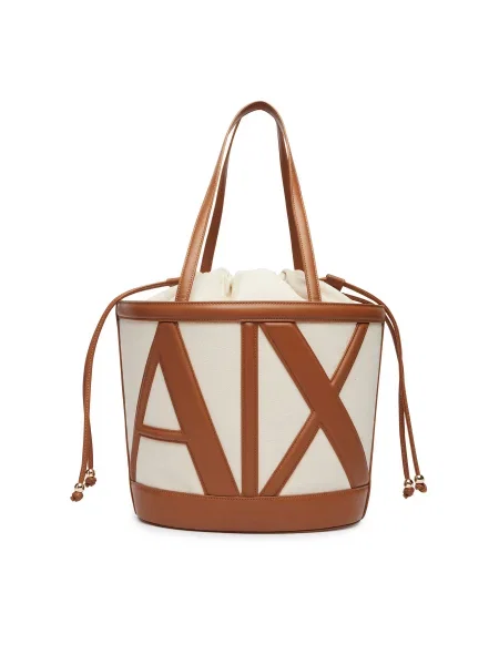 Armani Exchange Shopper táska bézs