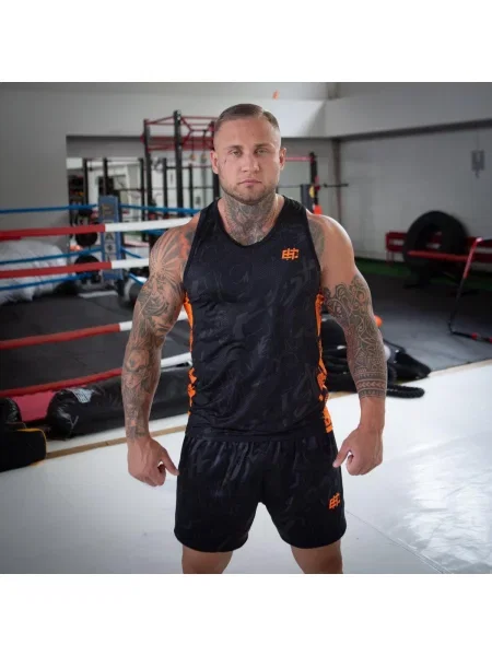 Koszulka sportowa bez rękawów Tank top EXTREME HOBBY NEO pomarańczowa