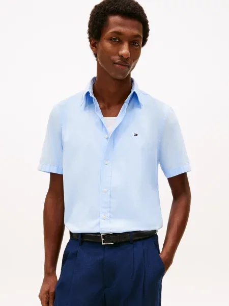 TOMMY HILFIGER Košeľa FLEX svetlomodrá
