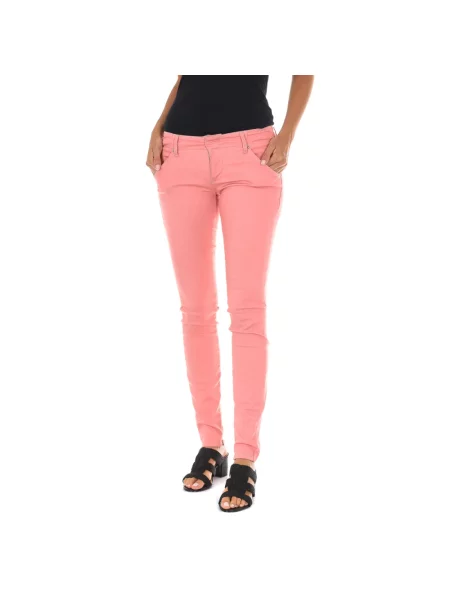 Długie spodnie Met różowe