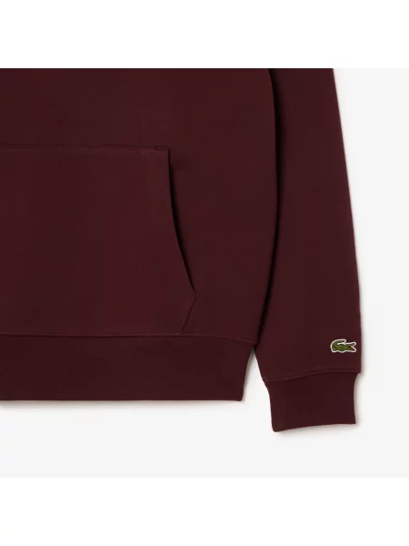 Bluza z kapturem Lacoste czerwona