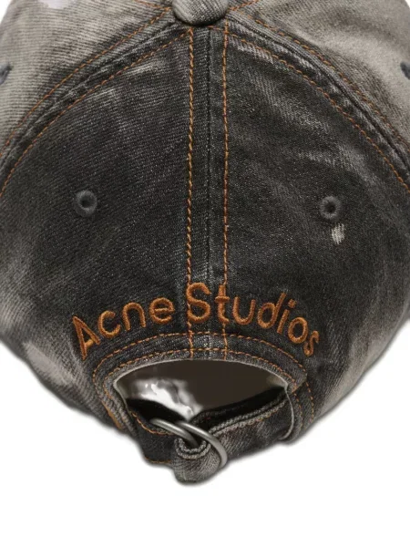 Șapcă Acne Studios zdrențuiți gri