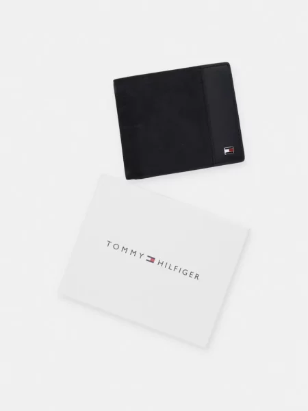 Tommy Hilfiger портфейл RFID мъжки от кожа черно