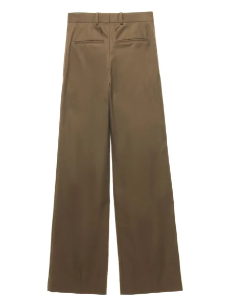 Pantaloni Carven plisate maro