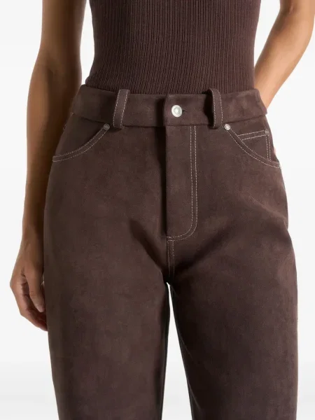 Дънки straight leg Manière De Voir кафяво