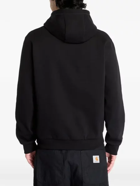 Суичър с качулка Ea7 Emporio Armani с принт черно