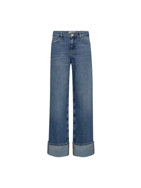 Szerokie jeansy Mos Mosh niebieskie