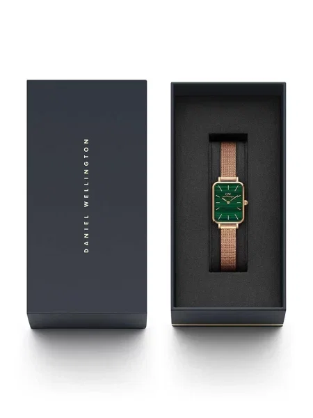 Годинник Daniel Wellington Quadro Pressed рожевий