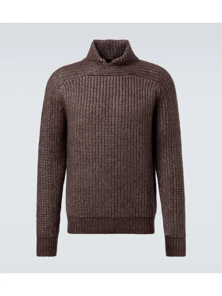 Pulover Zegna de mătase maro