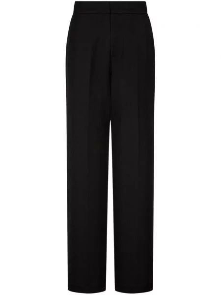 Pantaloni Studio Tomboy cu picior lat negru