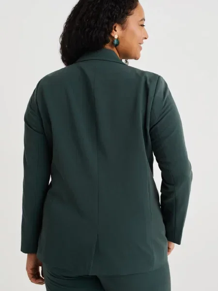 WE Fashion Sacou închis verde