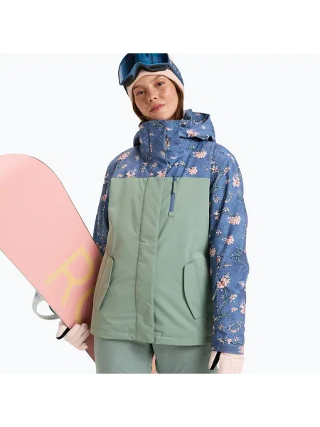 Női snowboard dzseki ROXY Roxy Roxy Jetty Block wild wind chloe blossom. Méret: L