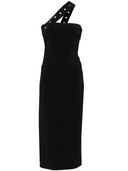 Rochie midi Patrizia Pepe până la genunchi de costum negru