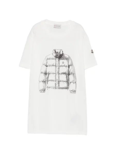 Koszulka dziecięca Moncler Enfant biała