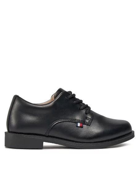 Tommy Hilfiger Κλειστά παπούτσια Low Cut Lace Up Shoe μαύρο