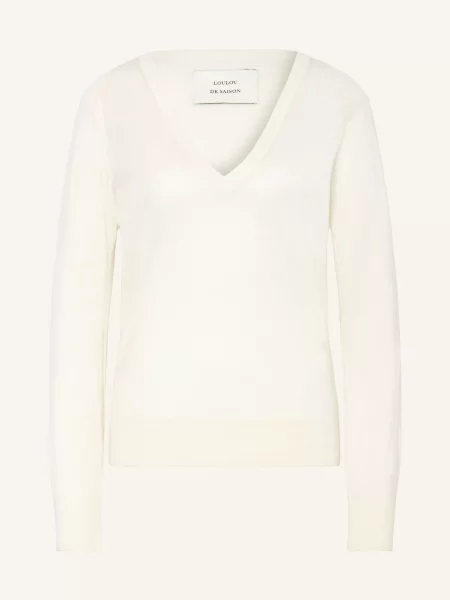 Loulou De Saison Sweter Z Kaszmiru Julio weiss