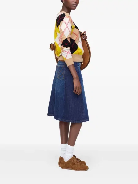 Fustă din denim Marc Jacobs albastru