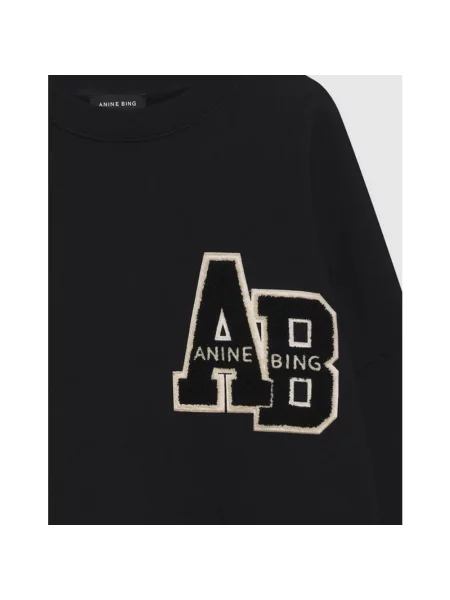 Bluza Anine Bing z logo czarna